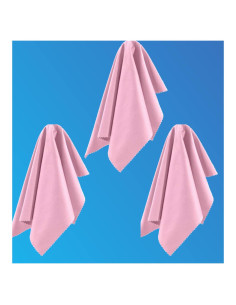 Paquete de 3 Paños Microfibra 30x30 cm para Limpieza