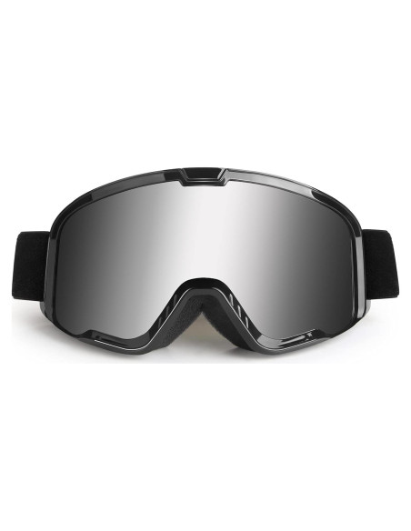 Gafas de Motocross LMAVAG MX con Lente Plateada UV400