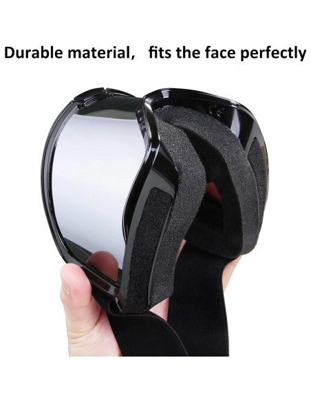 Gafas de Motocross LMAVAG MX con Lente Plateada UV400