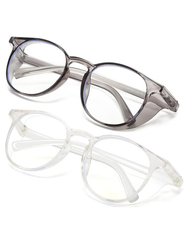 Gafas de Seguridad Outray 2 Pares Antiempañantes y Luz Azul