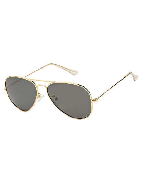 Gafas de sol aviador Braylenz polarizadas UV 100% gris dorado