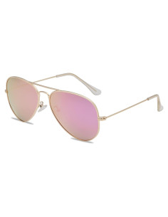 Gafas de sol aviador Braylenz polarizadas UV 100% oro púrpura