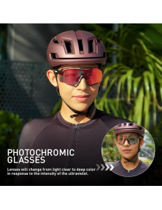 Gafas de Ciclismo KAPVOE Fotoquímicas UV400 para MTB 2