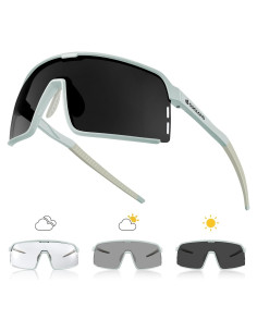 Gafas de Ciclismo Fotoquímicas Odoland UV400 para Hombres y Mujeres