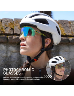 Gafas de Ciclismo KAPVOE Fotoquímicas UV400 para MTB 2