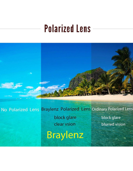 Gafas de sol aviador Braylenz polarizadas 100% UV oro/marrón
