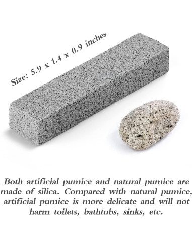 6 Piedras Pómez Lenicany para Limpiar Inodoros y Fregaderos