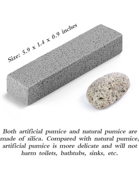 6 Piedras Pómez Lenicany para Limpiar Inodoros y Fregaderos