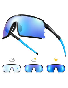 Gafas de Ciclismo Odoland Fotoquímicas UV400 Azul