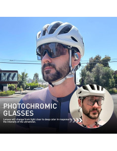 Gafas de Ciclismo KAPVOE Fotoquímicas UV400 para MTB 2