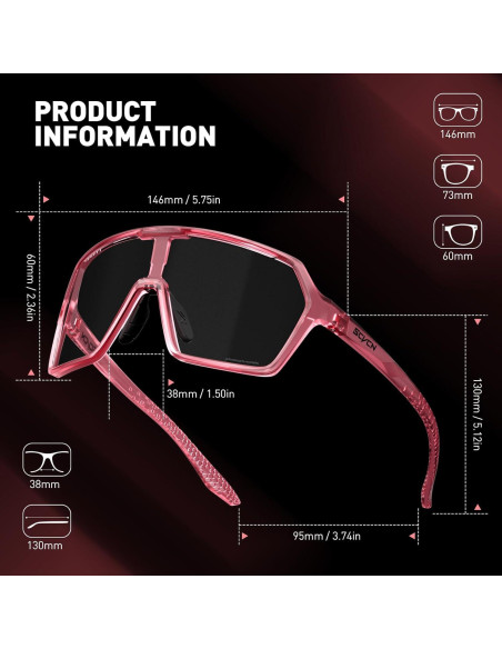 Gafas de Ciclismo SCVCN Fotoquímicas UV400 Ajustables
