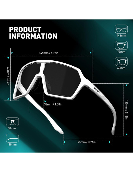 Gafas de Ciclismo Fotochromáticas SCVCN DZ-S335 UV400
