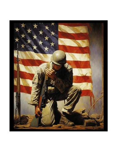 Rompecabezas 500 Piezas Bandera Jardín Patriótica 51.8x37.8cm