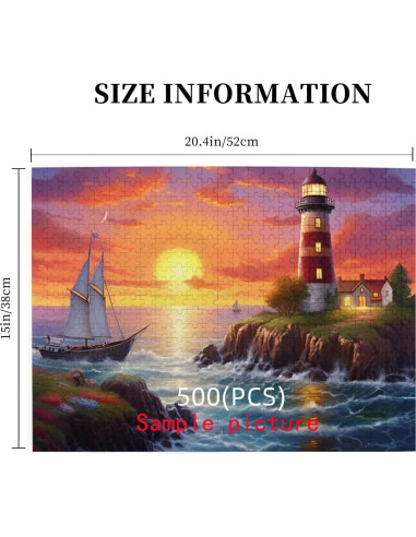 Rompecabezas 500 Piezas Bandera Jardín Patriótica 51.8x37.8cm