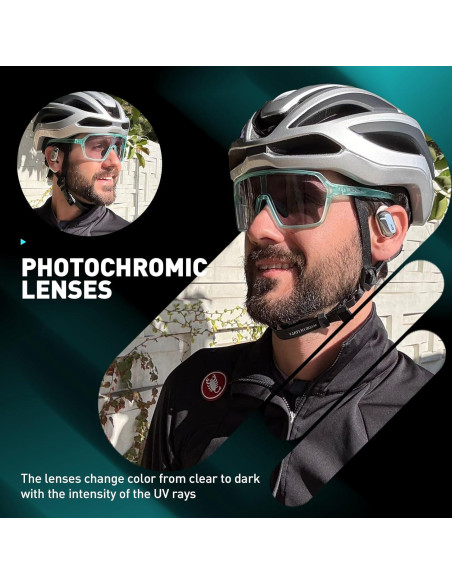 Gafas de Ciclismo SCVCN Fotoquímicas UV400 Ajustables