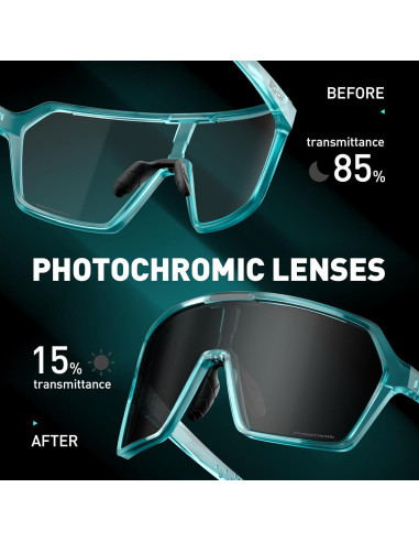 Gafas de Ciclismo SCVCN Fotoquímicas UV400 Ajustables