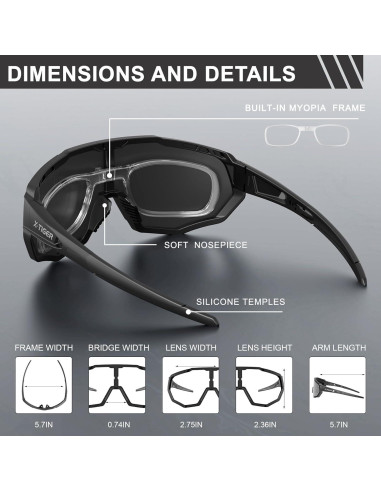 Gafas de Sol X-TIGER Jpc-d Polarizadas UV400 para Deportes