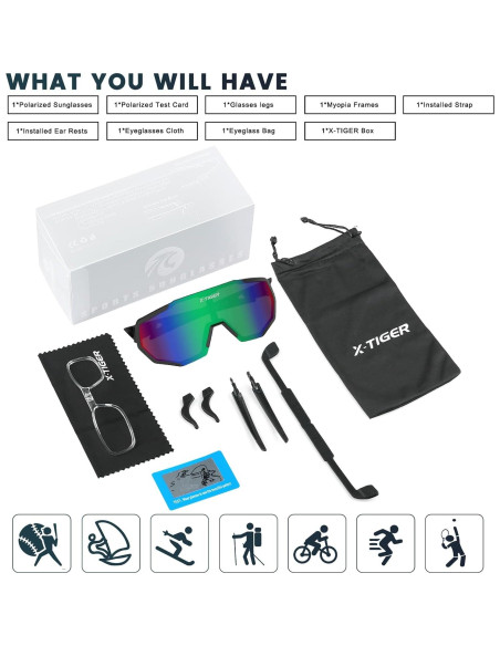 Gafas de Sol X-TIGER Polarizadas UV400 para Deportes Gafas de Sol X-TIGER Polarizadas UV400 para Deportes