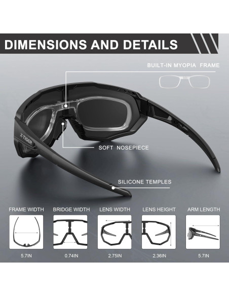 Gafas de Sol Polarizadas X-TIGER UV400 para Deportes Unisex Gafas de Sol Polarizadas X-TIGER UV400 para Deportes Unisex