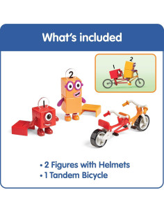 Aventura en Bicicleta Numberblocks Uno y Dos - Juguete Educativo 2