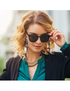 Cadena para Gafas de Cristal y Perlas - Árbol de la Vida 2