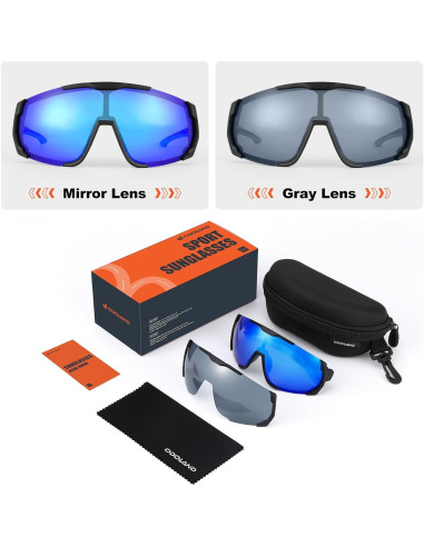 Gafas de sol Odoland UV400 polarizadas para ciclismo y running