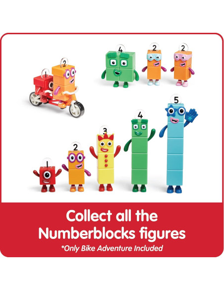 Aventura en Bicicleta Numberblocks Uno y Dos - Juguete Educativo