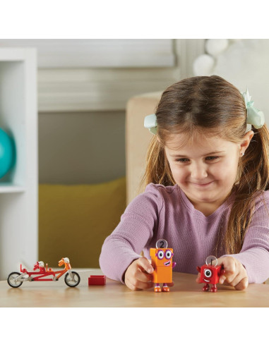 Aventura en Bicicleta Numberblocks Uno y Dos - Juguete Educativo
