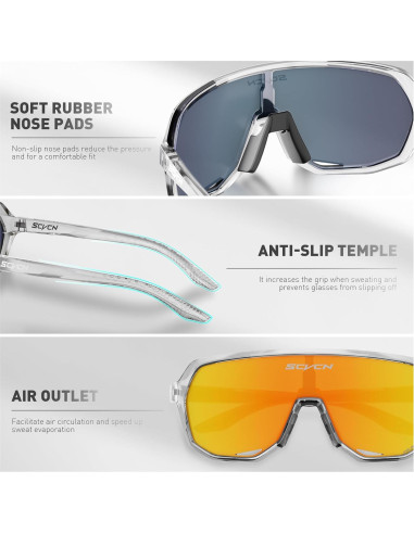 Gafas de Ciclismo SCVCN DZ-S63 UV400 Polarizadas