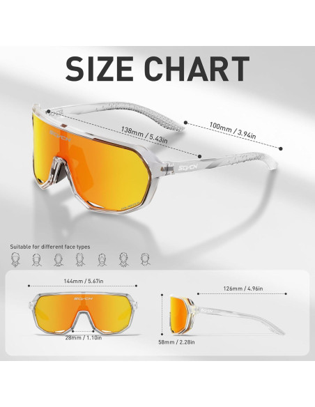 Gafas de Ciclismo SCVCN DZ-S63 UV400 Polarizadas