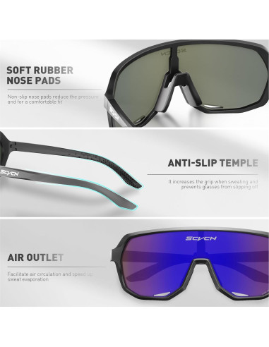 Gafas de Ciclismo SCVCN DZ-S63 Polarizadas UV400
