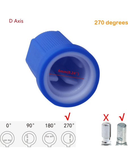 20 Perillas de Control Plástico DIKAVS 6mm para Guitarra