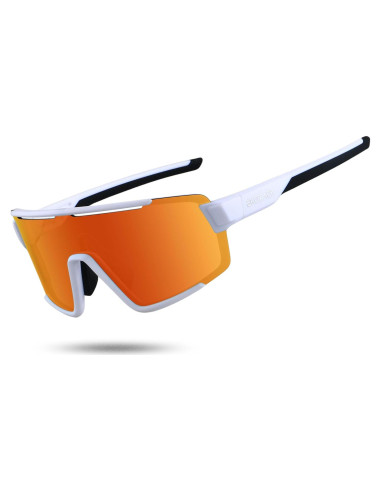 Gafas de Ciclismo EKOZACK Ec01 Naranja Espejado UV400