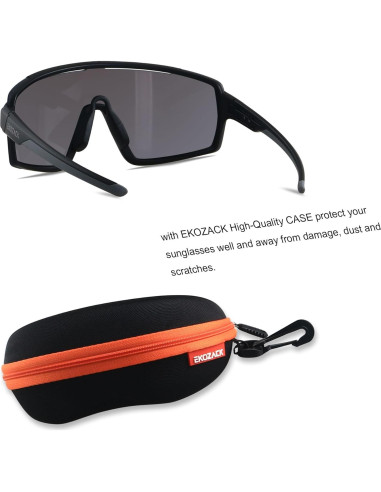 Gafas de Ciclismo EKOZACK Ec01 Verde Espejado UV400