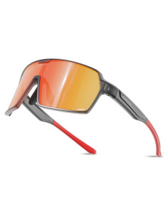Gafas de Ciclismo ACBLUCE Kc04-09 UV400 TR90 Gris/Rojo