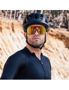 Gafas de Ciclismo ACBLUCE Kc04-09 UV400 TR90 Gris/Rojo 2