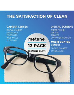 Paquete de 12 Paños de Microfibra Metene Beige para Limpiar 2