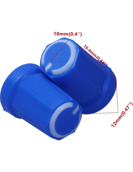 20 Perillas de Control Plástico DIKAVS 6mm para Guitarra