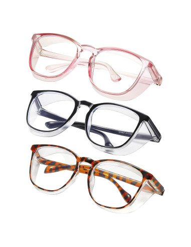 Gafas de Seguridad Konqkin Anti-Niebla y Anti-Luz Azul