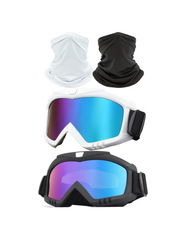 Gafas de motocross Immoono 2 paquetes con protección UV