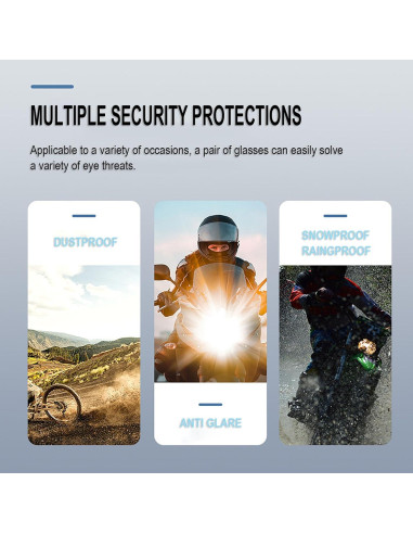 Gafas de motocross Immoono 2 paquetes con protección UV