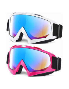 Gafas de motocross MAMBAOUT 2 paquetes visión amplia