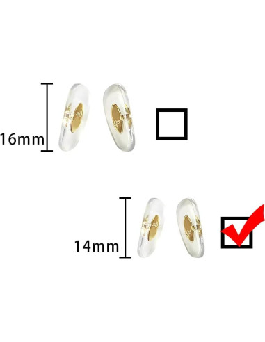 Almohadillas nasales 14 mm HiCycle2 para gafas RB6335
