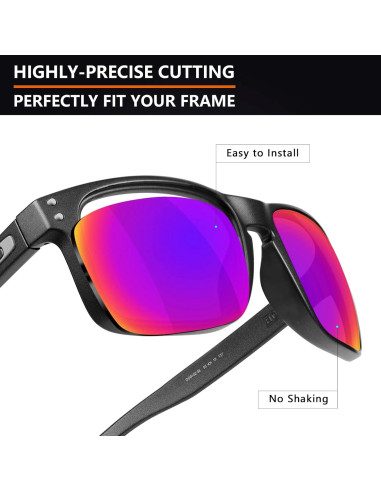 Lentes de Reemplazo Polarizados Alphax para Oakley Holbrook