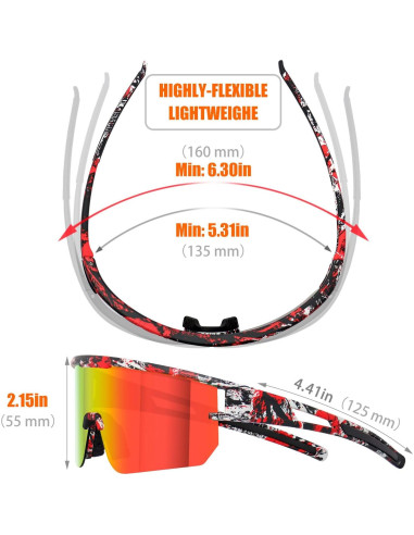 Gafas de ciclismo VEWOE modelo Ve-JH156 polarizadas UV400