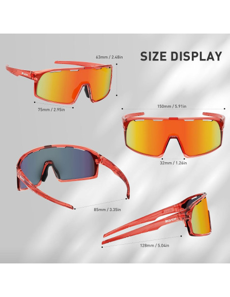Gafas de Ciclismo SCVCN DZ-S145 Lentes Polarizadas UV400