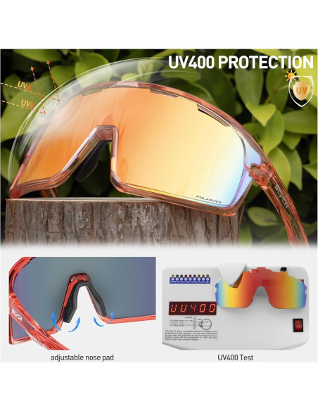 Gafas de Ciclismo SCVCN DZ-S145 Lentes Polarizadas UV400