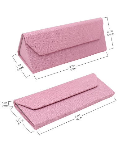 Estuche de Gafas Real Sic Rosa Duro Plegable 16x5.3cm