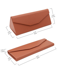 Estuche de Gafas Real Sic Plegable Magnético 16cm Marrón 2