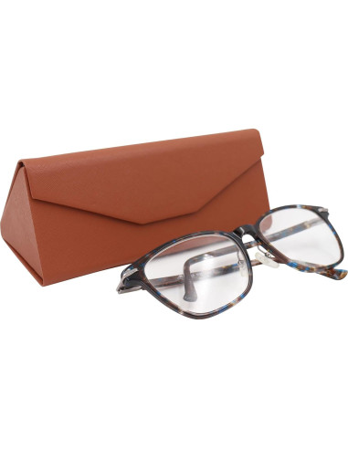 Estuche de Gafas Real Sic Plegable Magnético 16cm Marrón